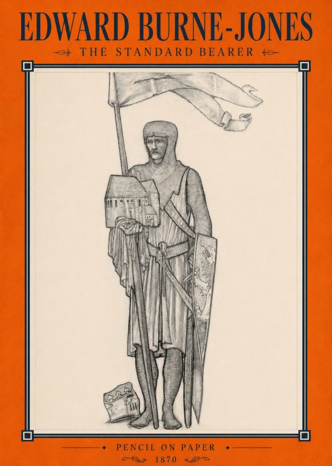 Edward Burne-Jones The Standard Bearer No2 - Plakát