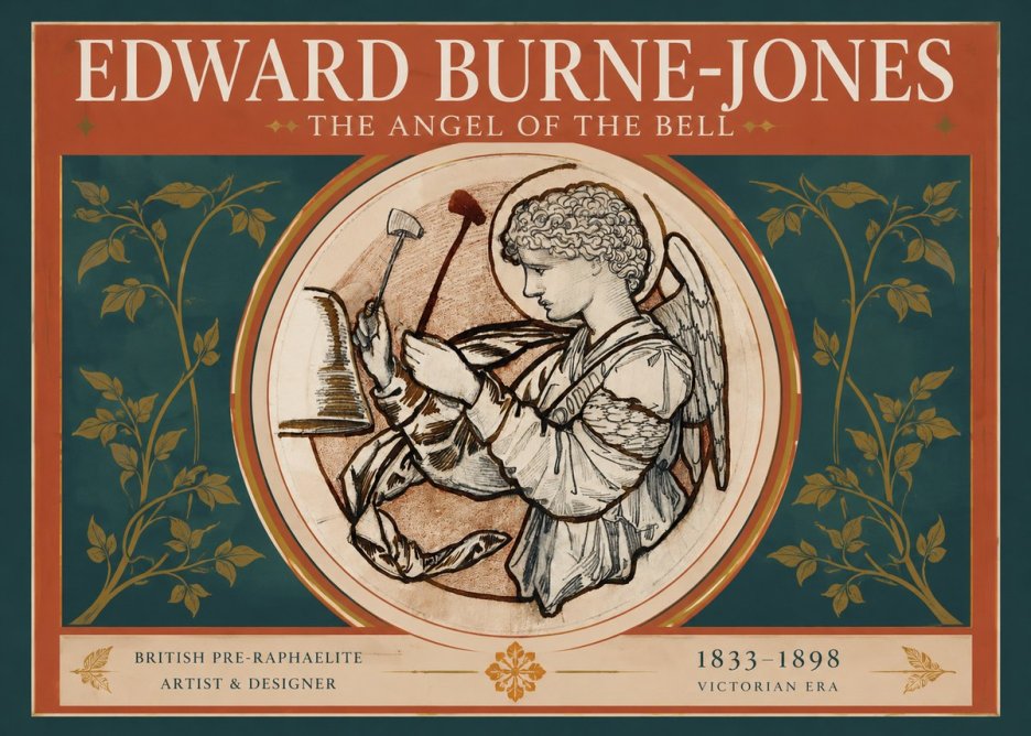 Edward Burne-Jones The Angel of the Bell No2 - Plakát