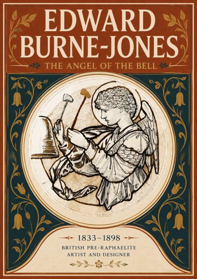 Edward Burne-Jones The Angel of the Bell No5 - Plakát