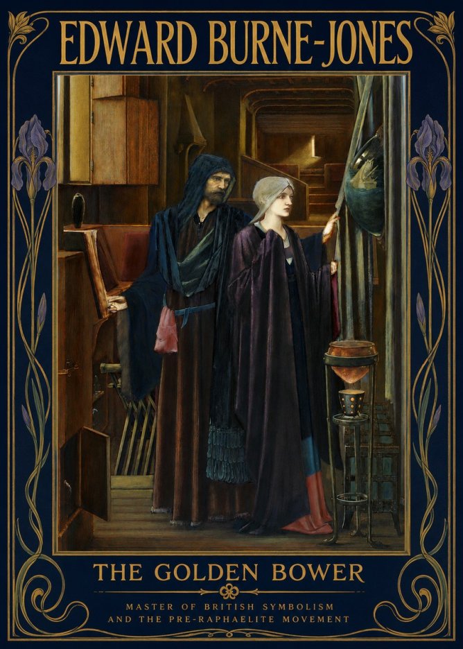 Edward Burne-Jones The Golden Bower No3 - Plakát