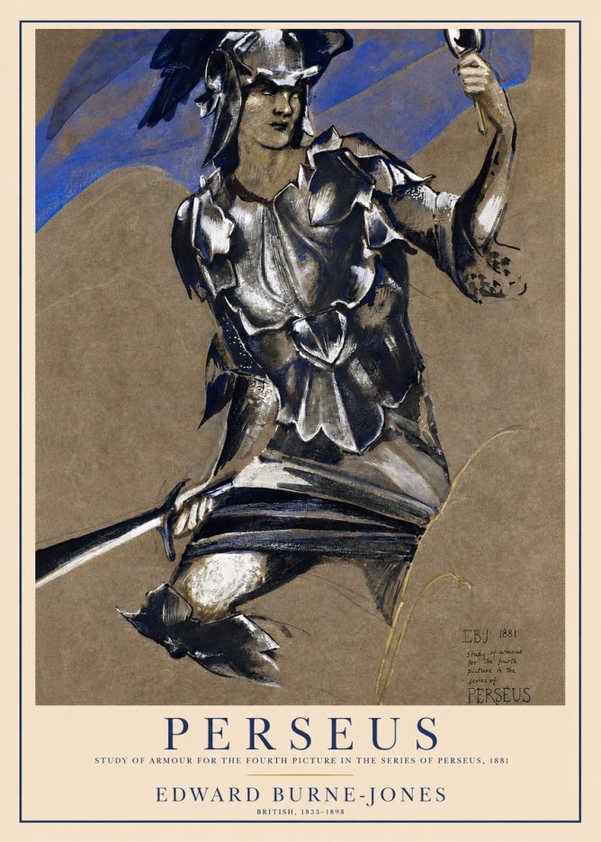 Edward Burne-Jones Perseus No1 - Plakát