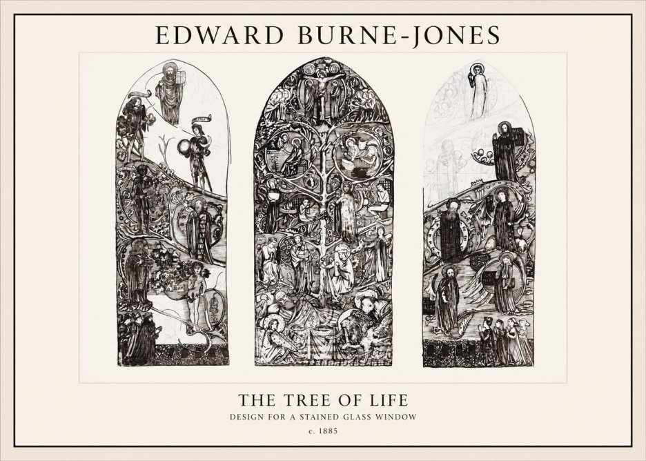 Edward Burne-Jones The Tree of Life No1 - Plakát