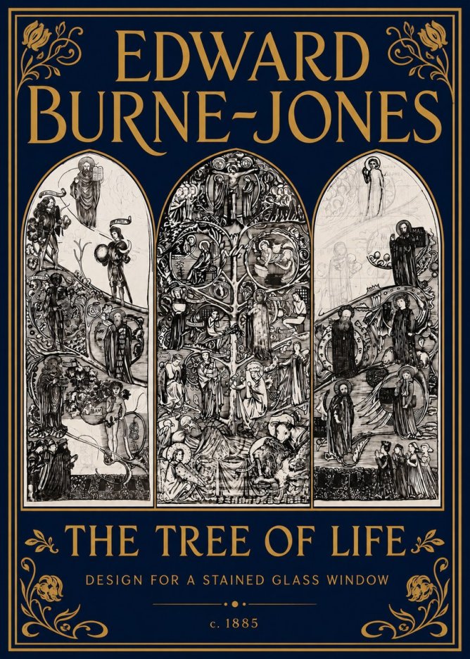 Edward Burne-Jones The Tree of Life No5 - Plakát