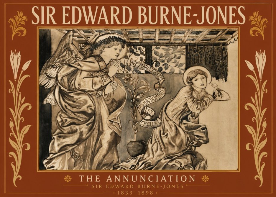 Edward Burne-Jones The Annunciation II No5 - Plakát