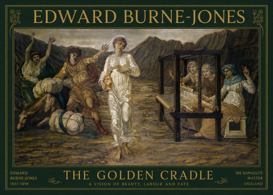 Edward Burne-Jones The Golden Cradle No1 - Plakát