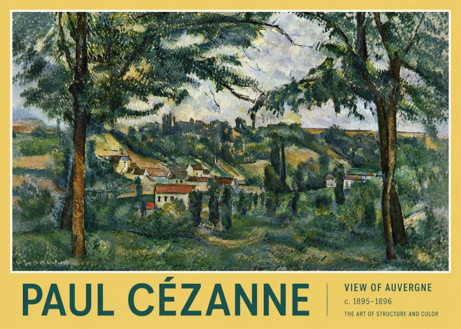 Paul Cézanne View of Auvergne No4 - Plakát