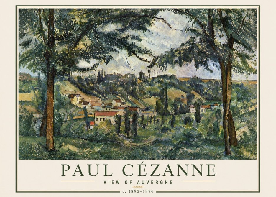 Paul Cézanne View of Auvergne No6 - Plakát