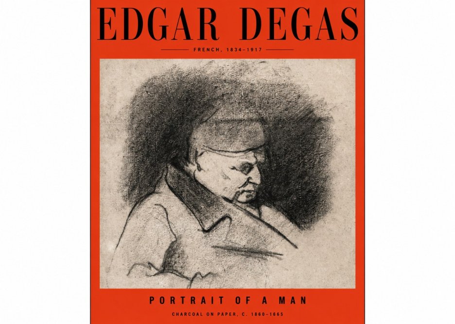 Edgar Degas Portrait of a Man No2 - Plakát