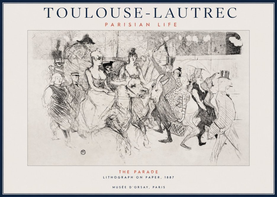 Toulouse-Lautrec The Parade No1 - Plakát