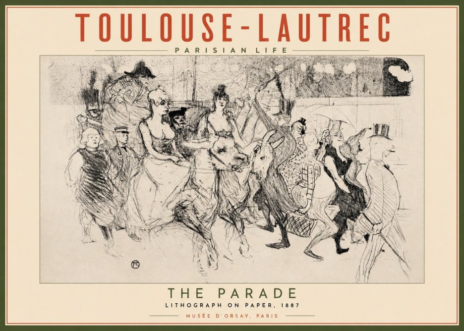 Toulouse-Lautrec The Parade No2 - Plakát