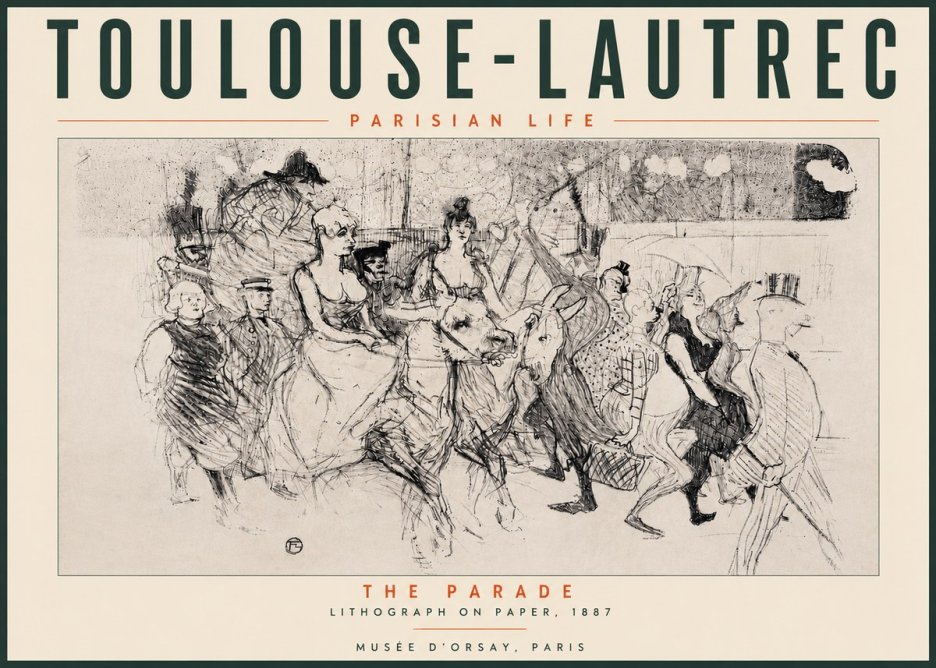 Toulouse-Lautrec The Parade No4 - Plakát