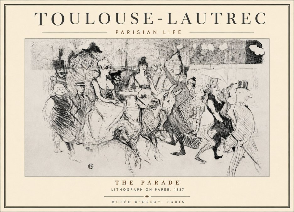 Toulouse-Lautrec The Parade No6 - Plakát