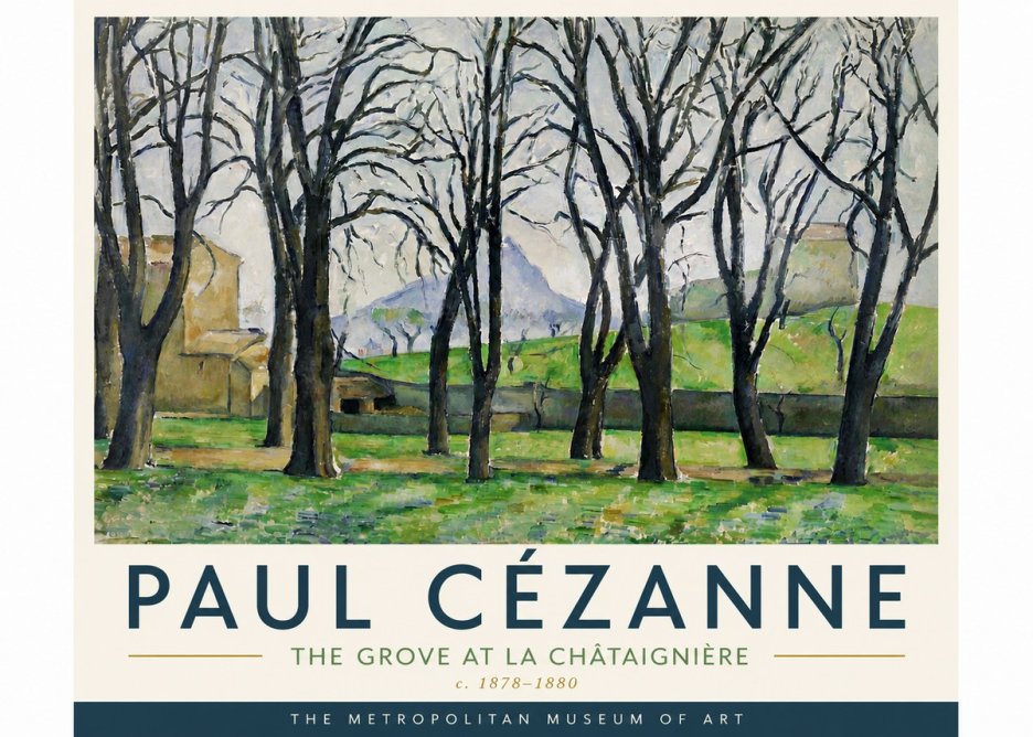 Paul Cézanne The Grove at La Châtaignière No6 - Plakát