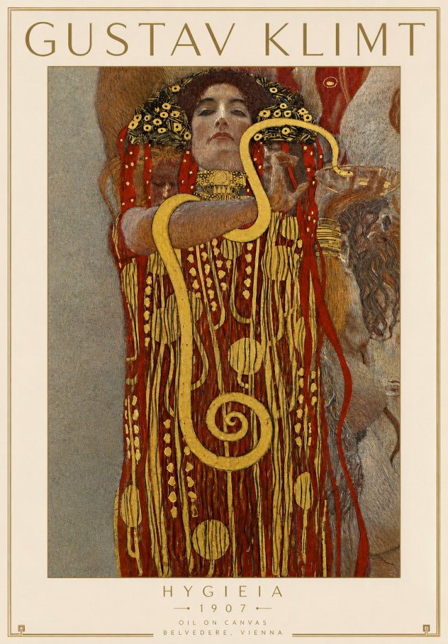 Klimt Hygeia No4 - Plakát