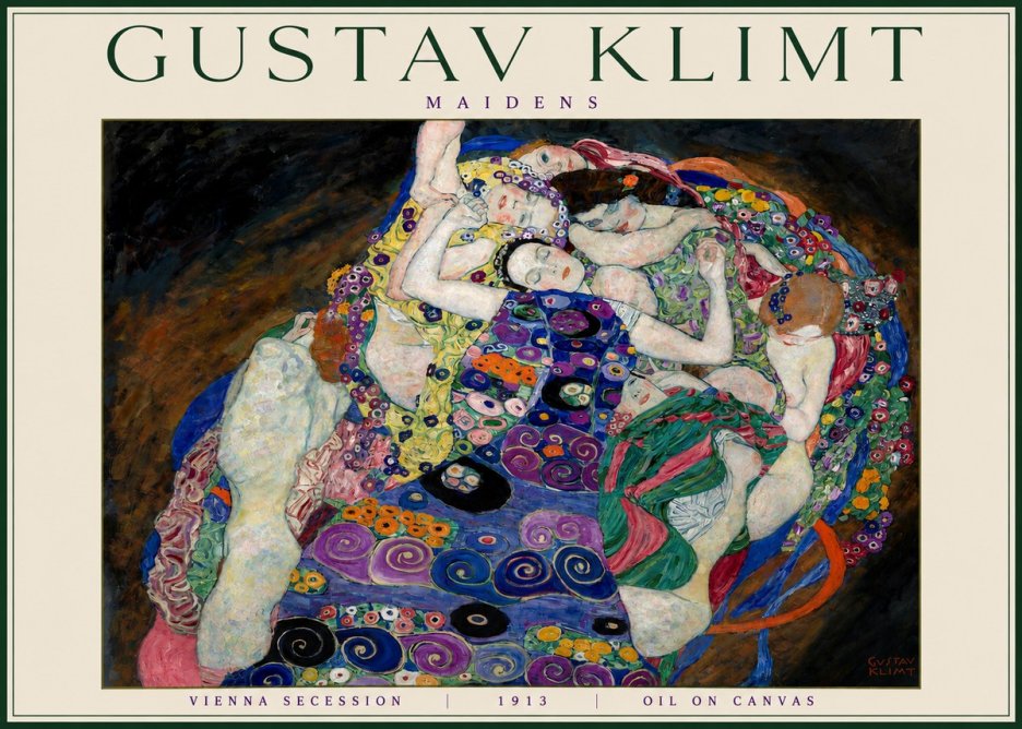 Klimt Maidens No4 - Plakát