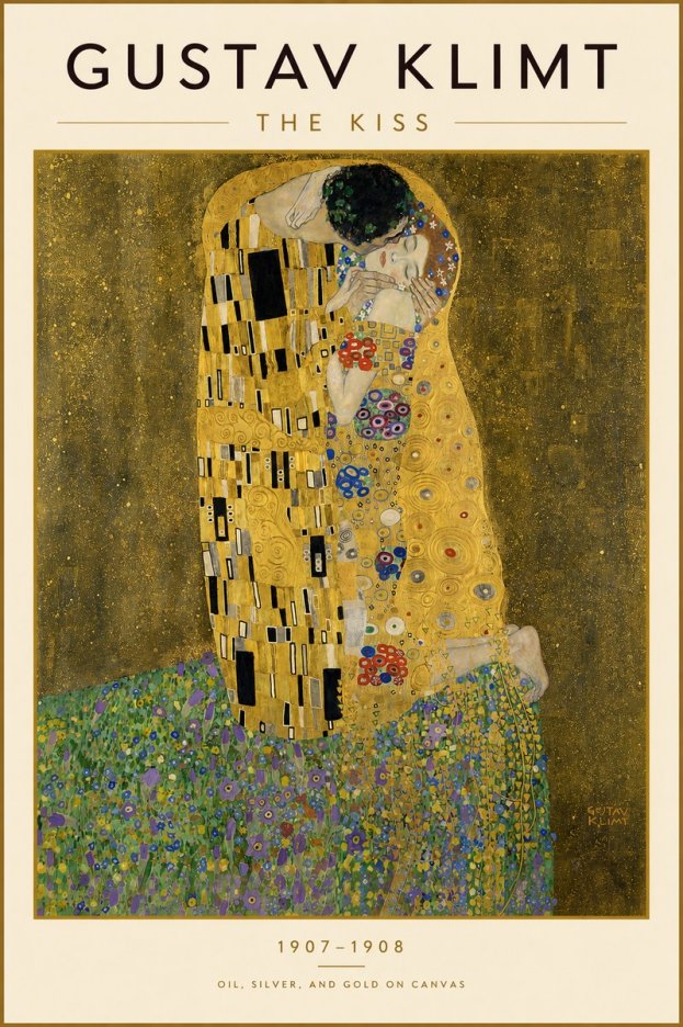 Klimt The Kiss No5 - Plakát