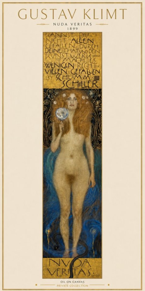 Klimt Nuda Veritas No6 - Plakát