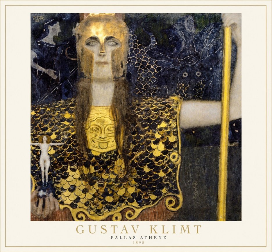 Klimt Pallas Athene No1 - Plakát