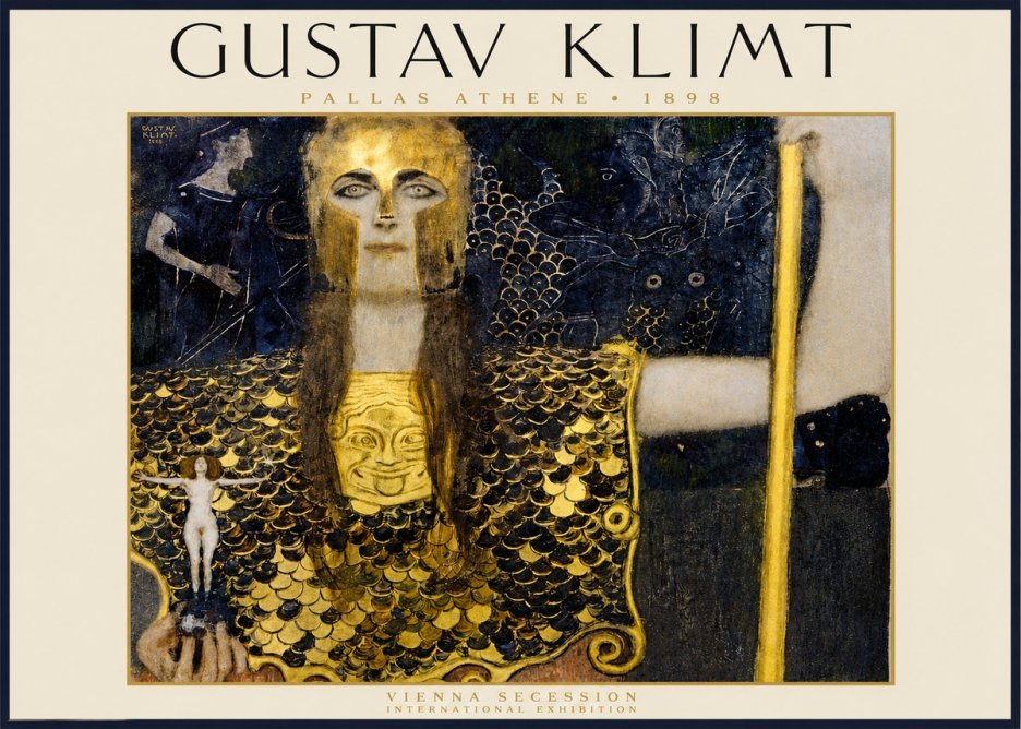 Klimt Pallas Athene No2 - Plakát