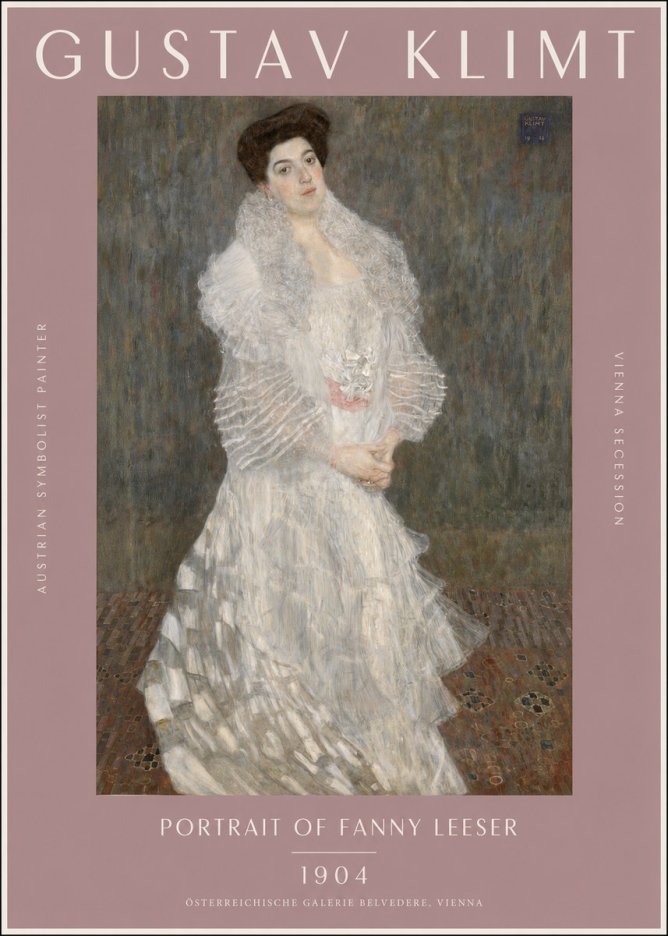 Klimt Portrait of Fanny Leeser No2 - Plakát