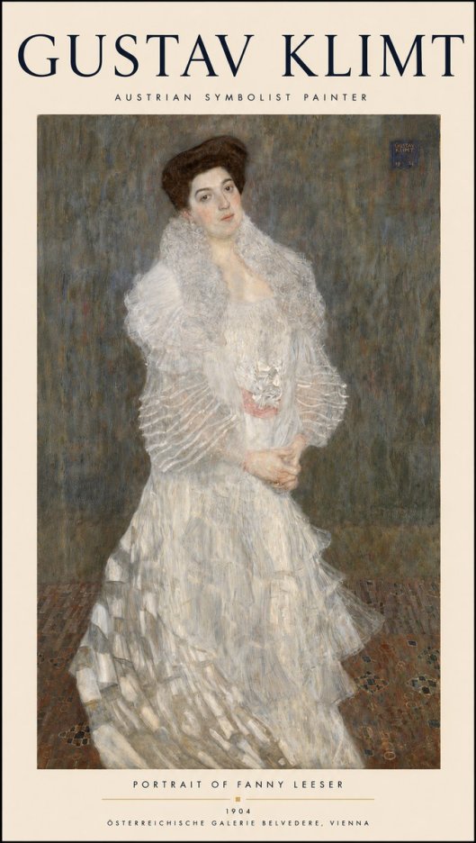 Klimt Portrait of Fanny Leeser No3 - Plakát
