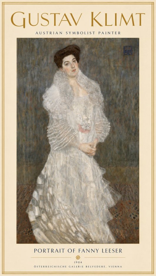Klimt Portrait of Fanny Leeser No4 - Plakát