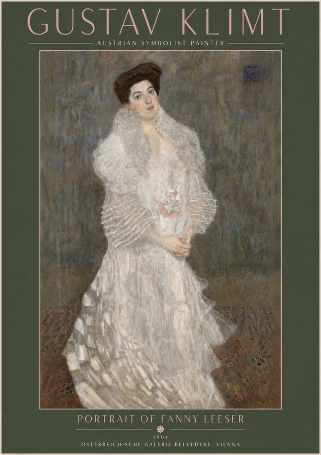 Klimt Portrait of Fanny Leeser No5 - Plakát