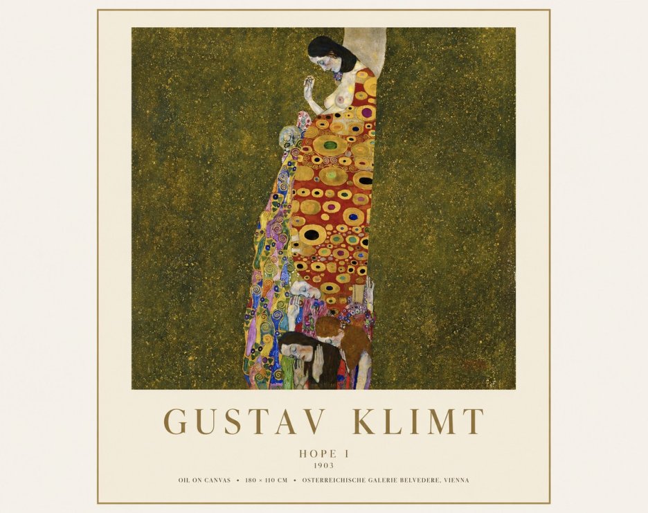 Klimt Hope I No1 - Plakát