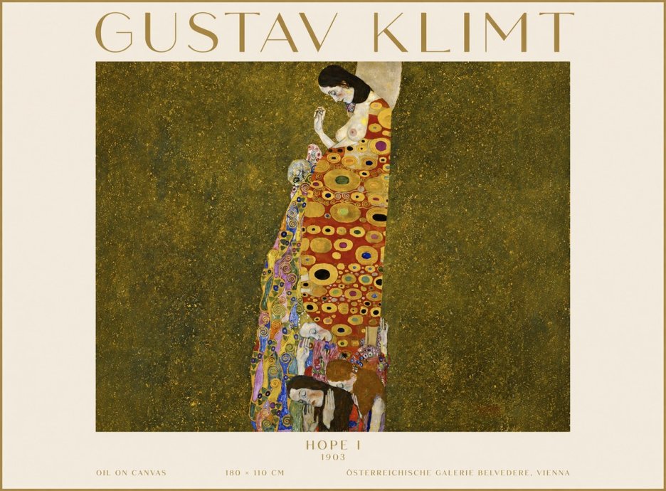 Klimt Hope I No3 - Plakát