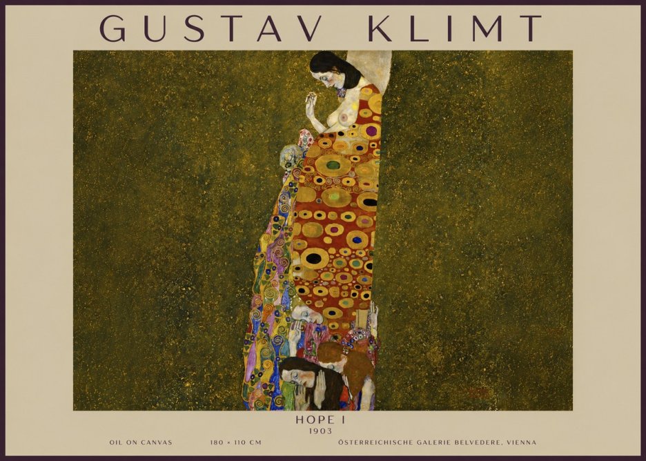 Klimt Hope I No5 - Plakát