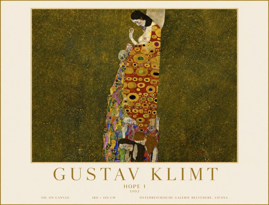 Klimt Hope I No6 - Plakát