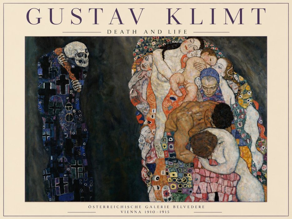 Klimt Death and Life No3 - Plakát