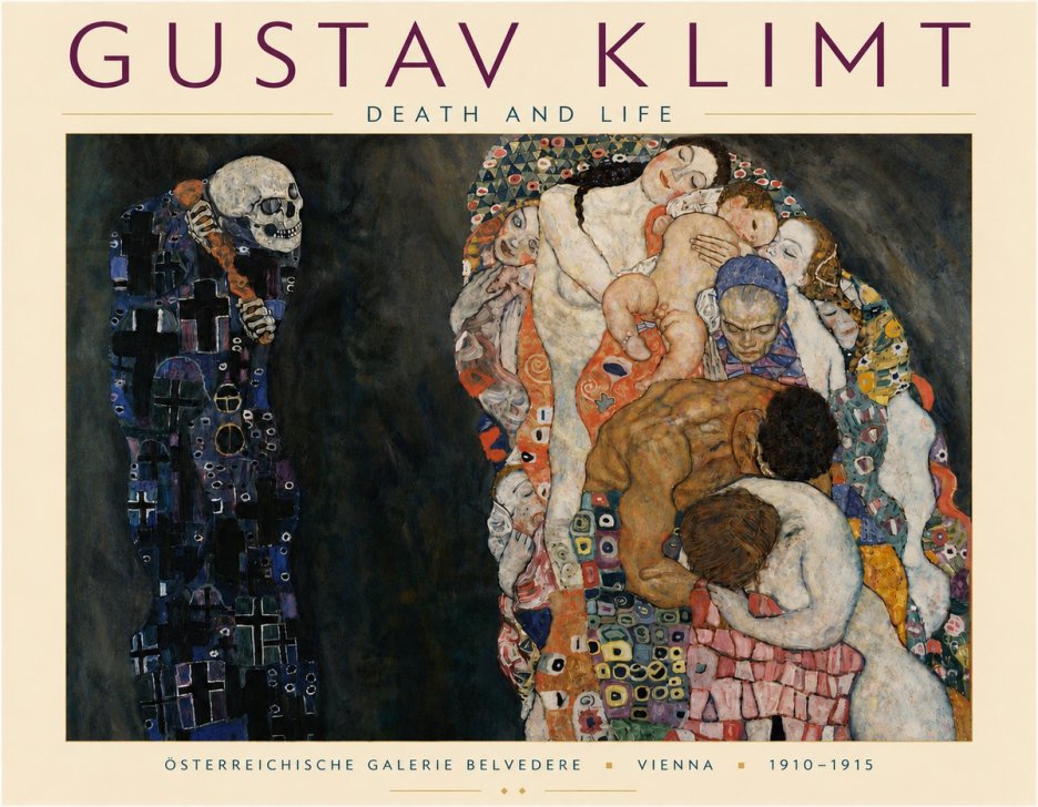 Klimt Death and Life No5 - Plakát