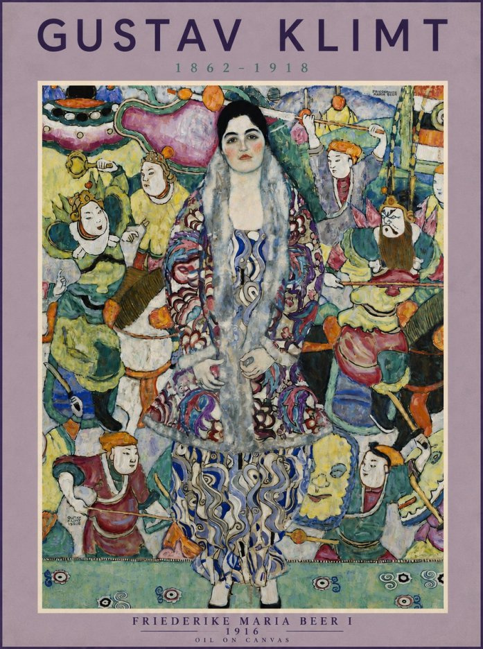 Klimt Friederike Maria Beer I No5 - Plakát