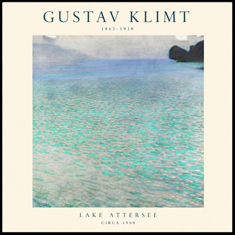 Klimt Lake Attersee No1 - Plakát