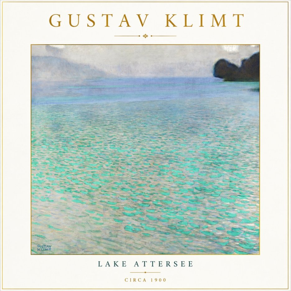 Klimt Lake Attersee No3 - Plakát