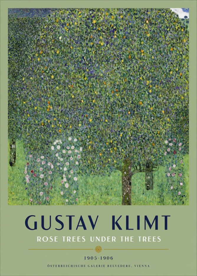 Klimt Rose Trees Under the Trees No2 - Plakát
