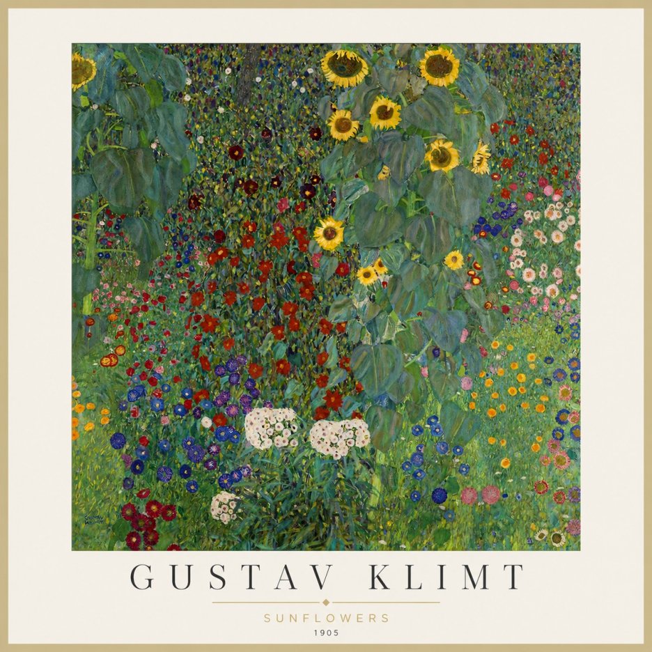 Klimt Sunflowers No1 - Plakát