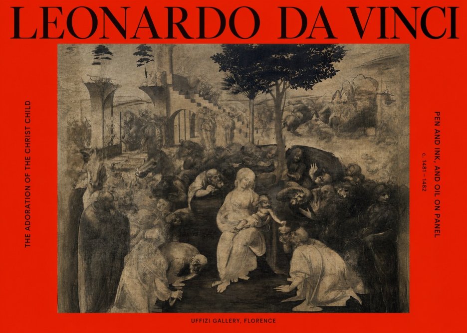 Leonardo da Vinci The Adoration of the Magi No6 - Plakát