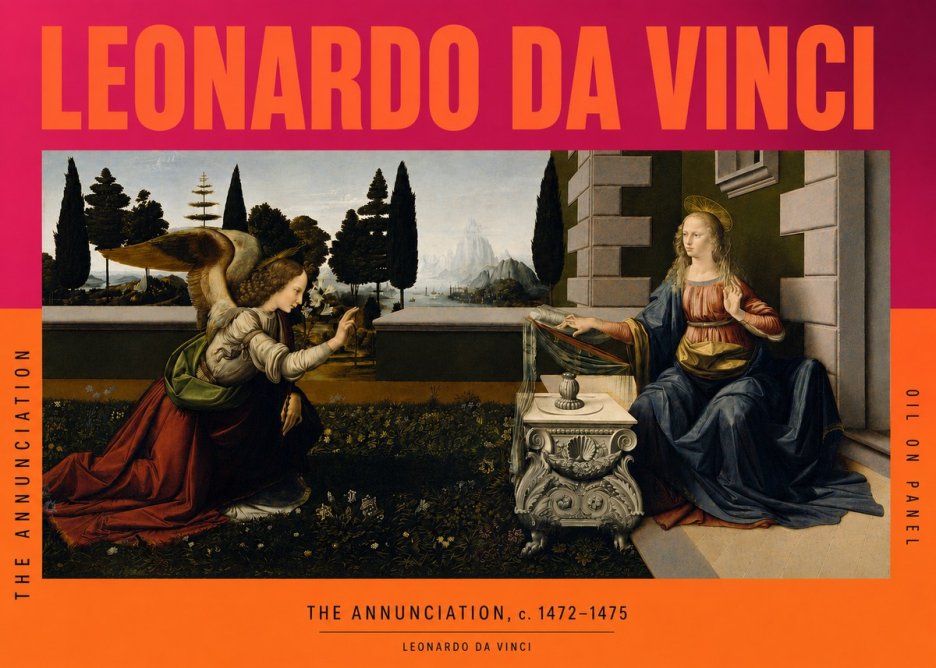 Leonardo da Vinci The Annunciation No3 - Plakát