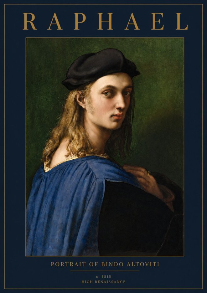 Raphael Portrait of Bindo Altoviti No2 - Plakát