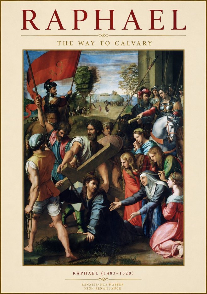Raphael The Way to Calvary No1 - Plakát