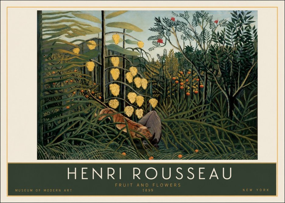 Rousseau Fruit and Flowers No2 - Plakát