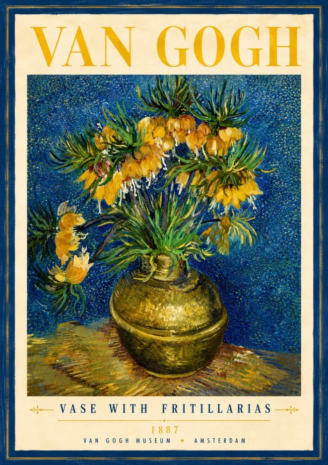 Van Gogh Vase with Fritillarias No3 - Plakát