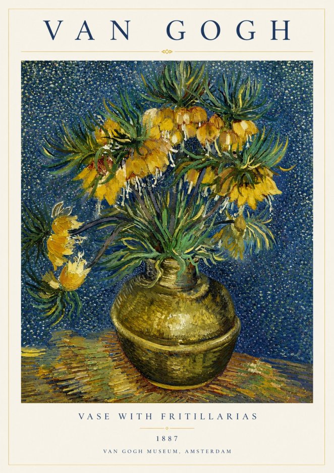 Van Gogh Vase with Fritillarias No4 - Plakát
