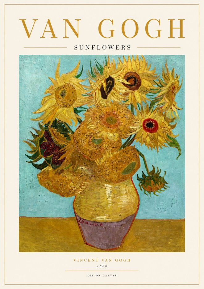 Van Gogh Sunflowers I No1 - Plakát