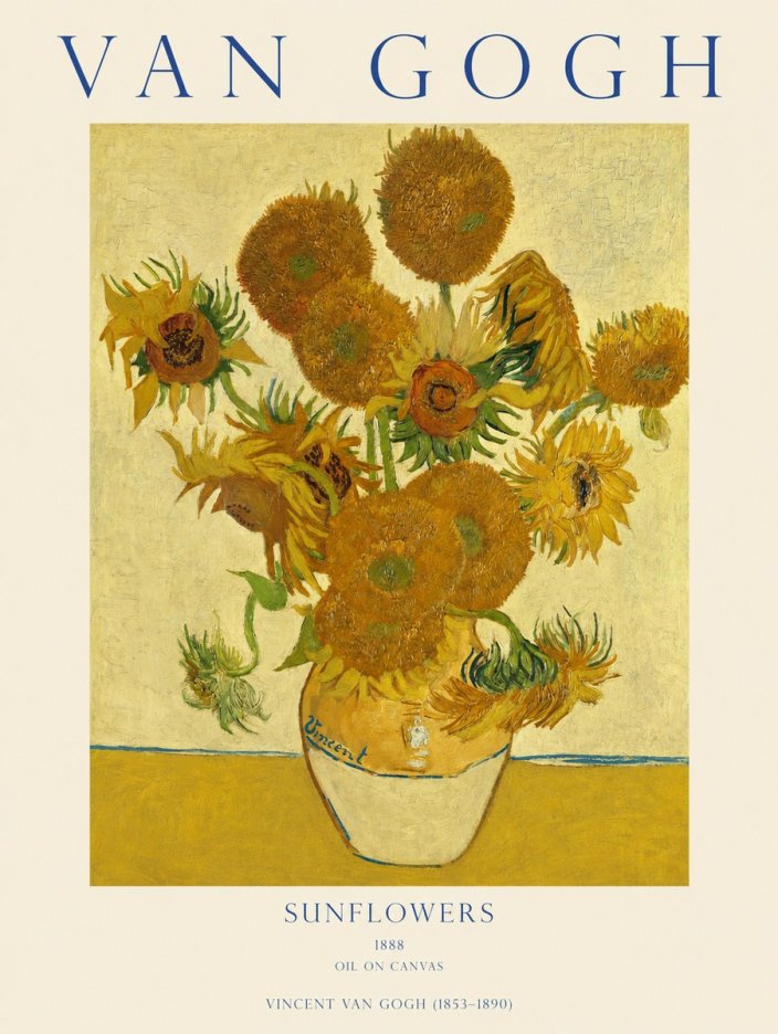 Van Gogh Sunflowers II No1 - Plakát