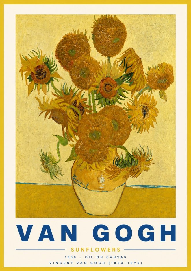 Van Gogh Sunflowers II No3 - Plakát