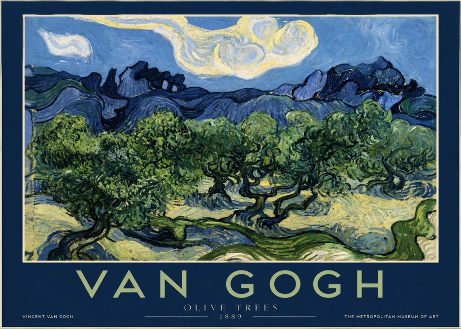Van Gogh Olive Trees No2 - Plakát
