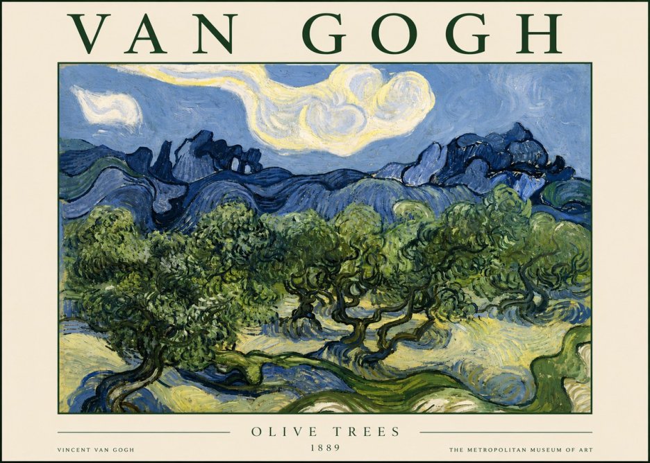 Van Gogh Olive Trees No3 - Plakát
